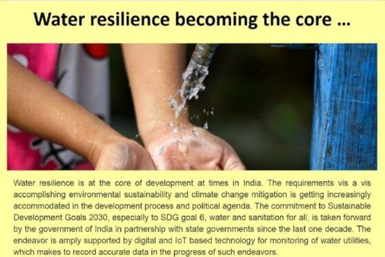 Water resilience becoming the core